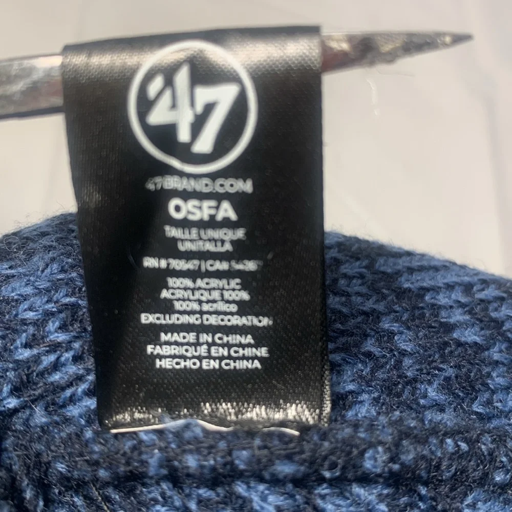 Denver Nuggets Blue Knit Cuffed 47 Beanie With Logo Patch